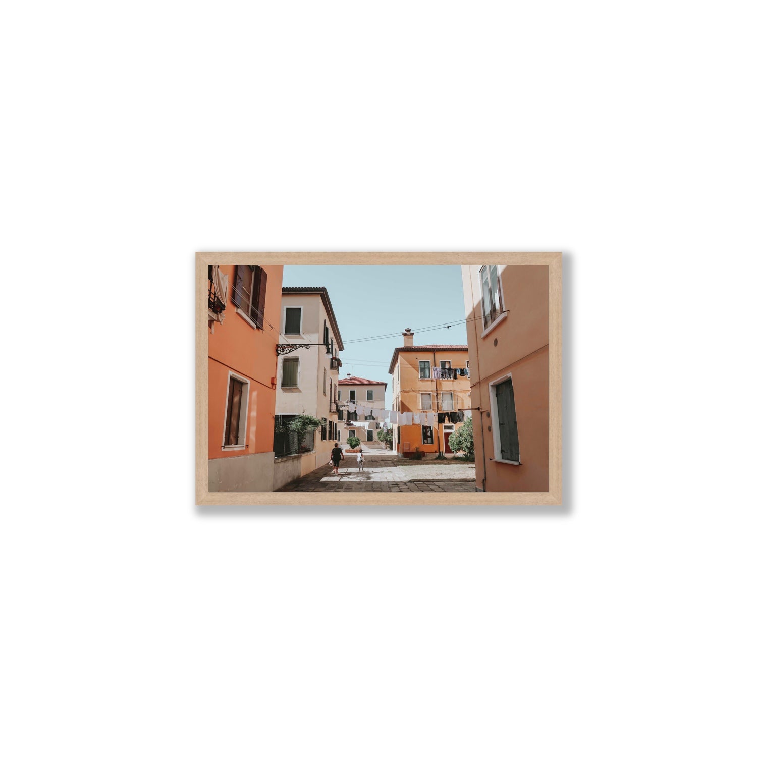 Giorgia Boscolo Venice Italian wall art Medium full-bleed fine art print in natural oak frame