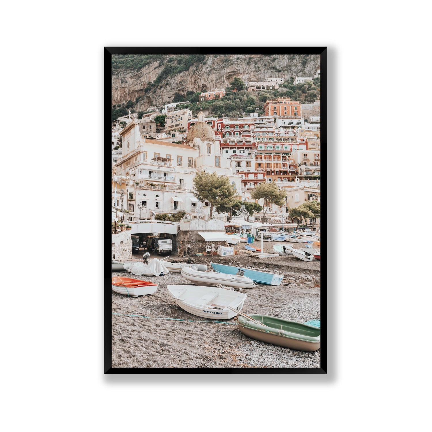 A Memory To Treasure fine art print, Positano, Italy, Gallery, Black Frame · Full Bleed, Fine Art Print
