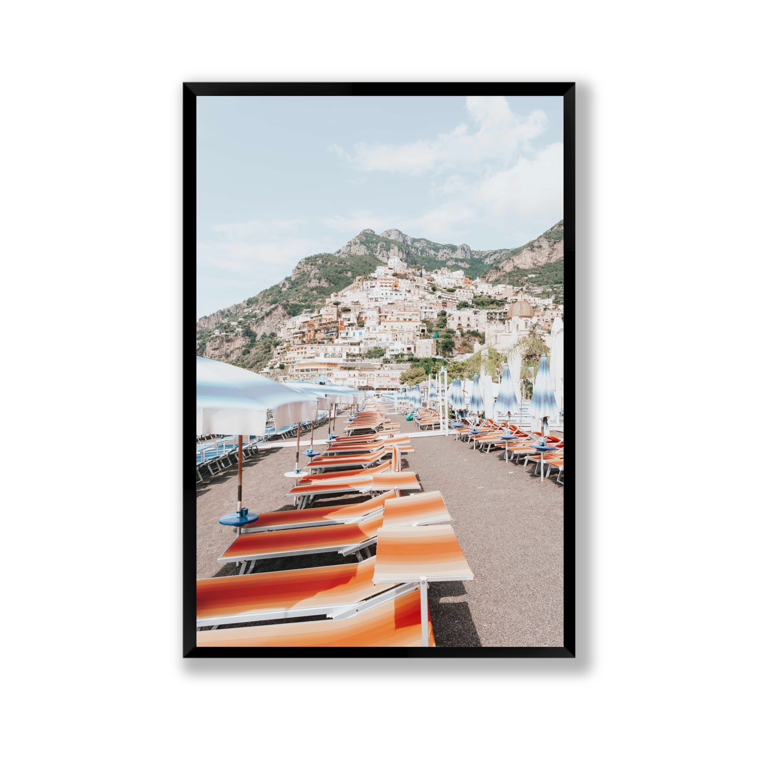 A Symphony of Colours fine art print, Positano, Italy, Gallery, Black Frame · Full Bleed, Fine Art Print