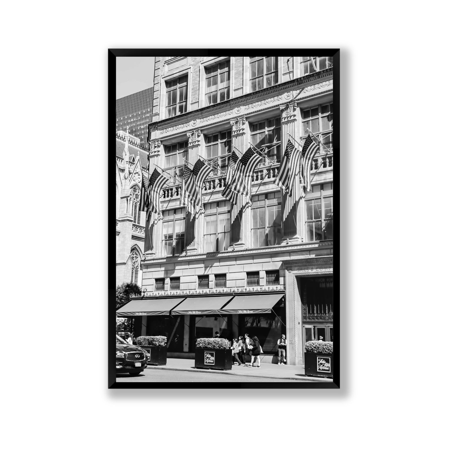 Luxury On Fifth fine art print, New York, United States, Gallery, Black Frame · Full Bleed, Fine Art Print