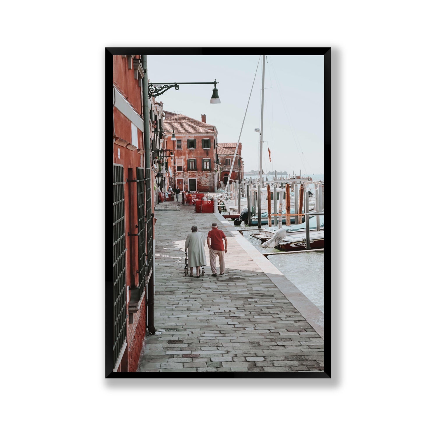 OG Casanova Venice Italian wall art Gallery full-bleed fine art print in black frame