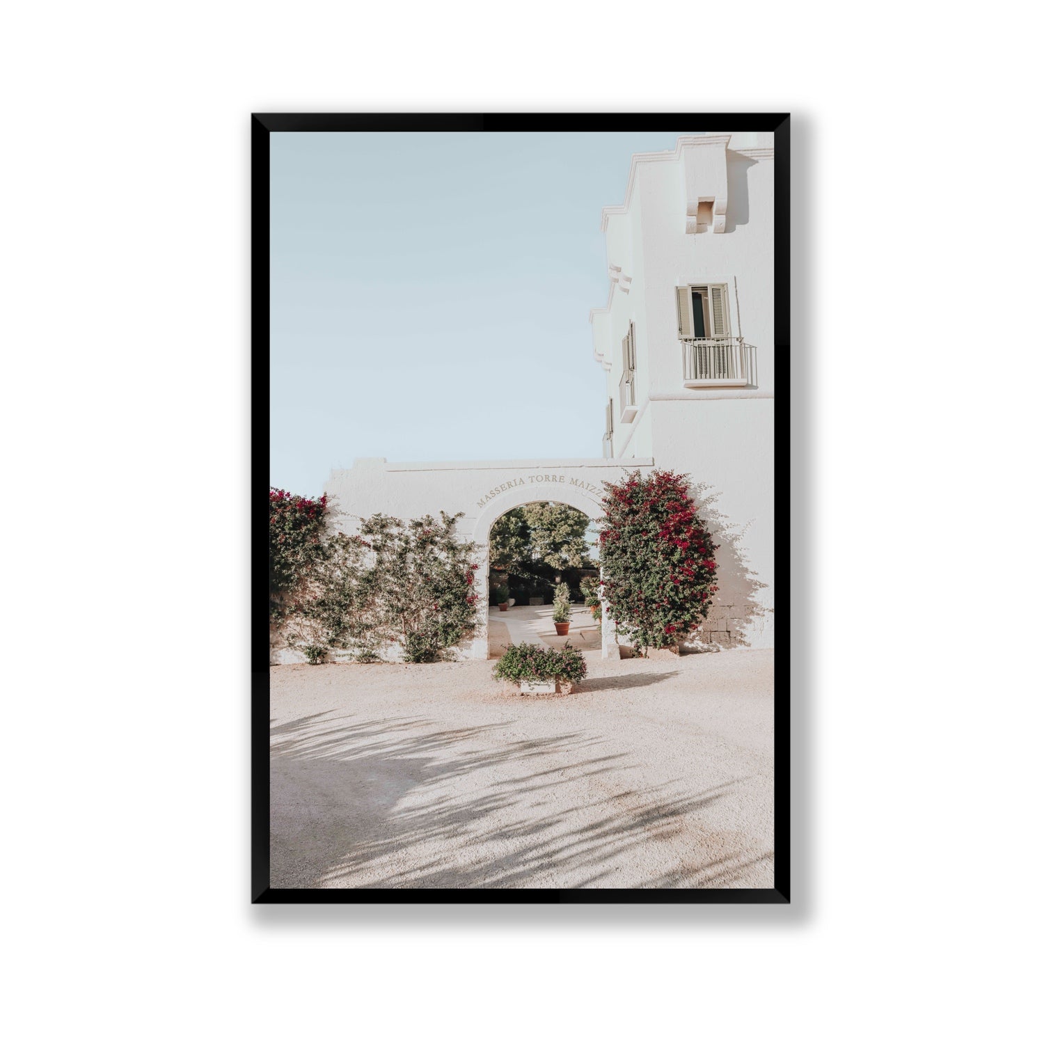 Villa Retreat fine art print, Puglia, Italy, Gallery, Black Frame · Full Bleed, Fine Art Print
