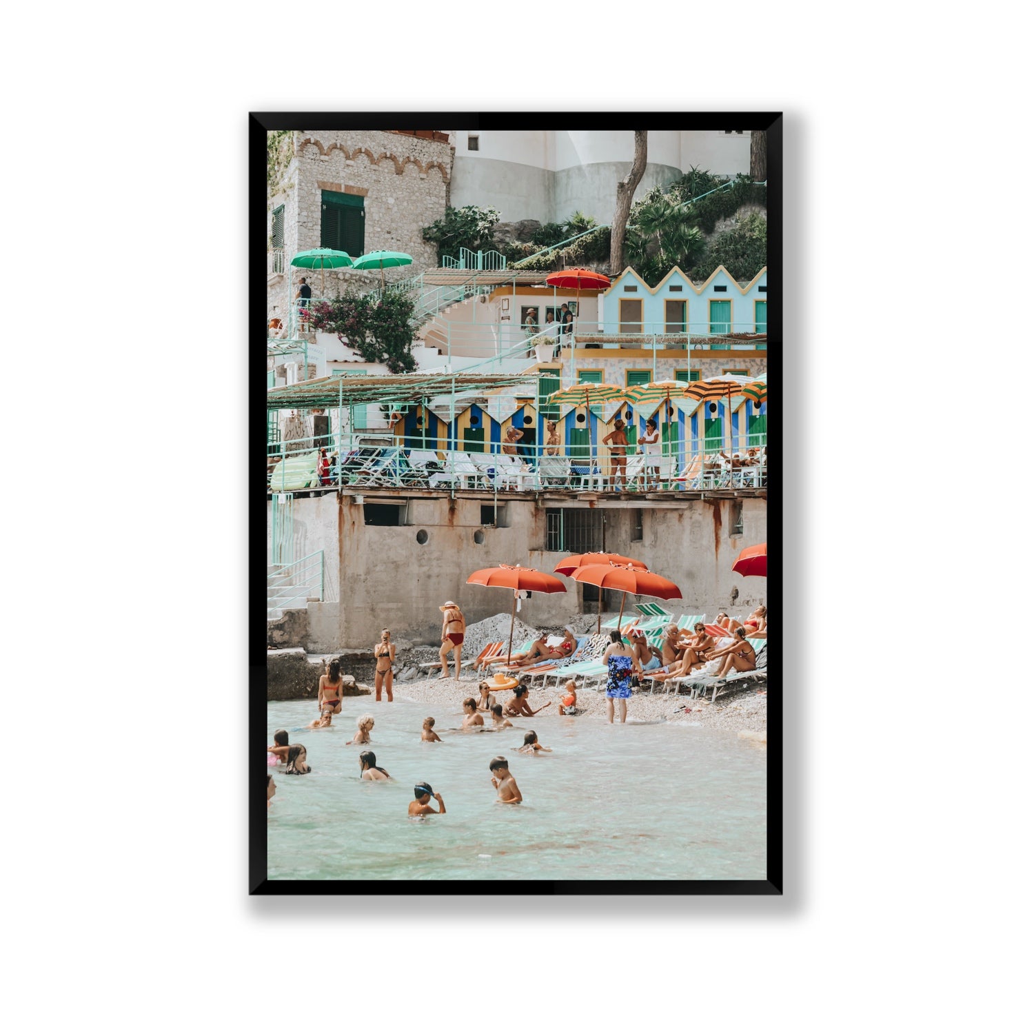 Kaleidoscope fine art print, Capri, Italy, Gallery, Black Frame · Full Bleed, Fine Art Print