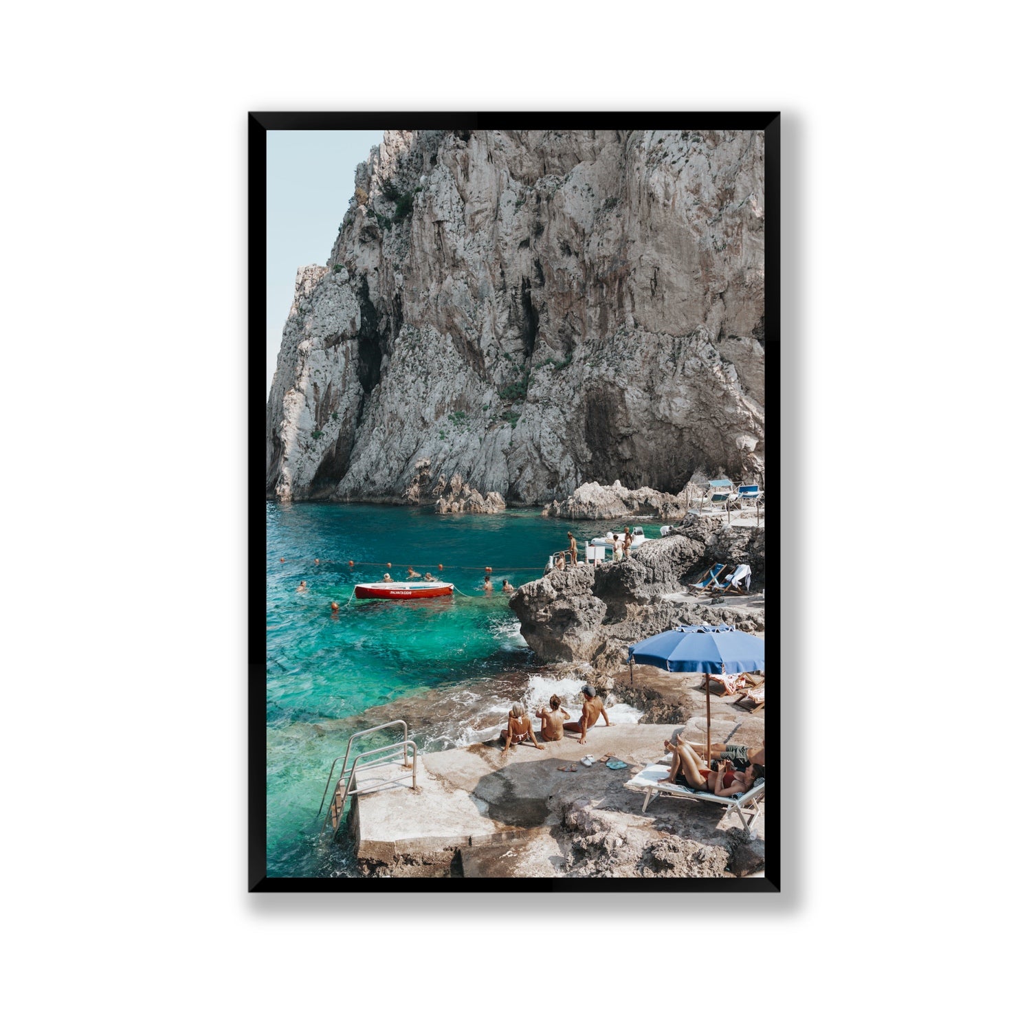 Tranquility fine art print, Capri, Italy, Gallery, Black Frame · Full Bleed, Fine Art Print