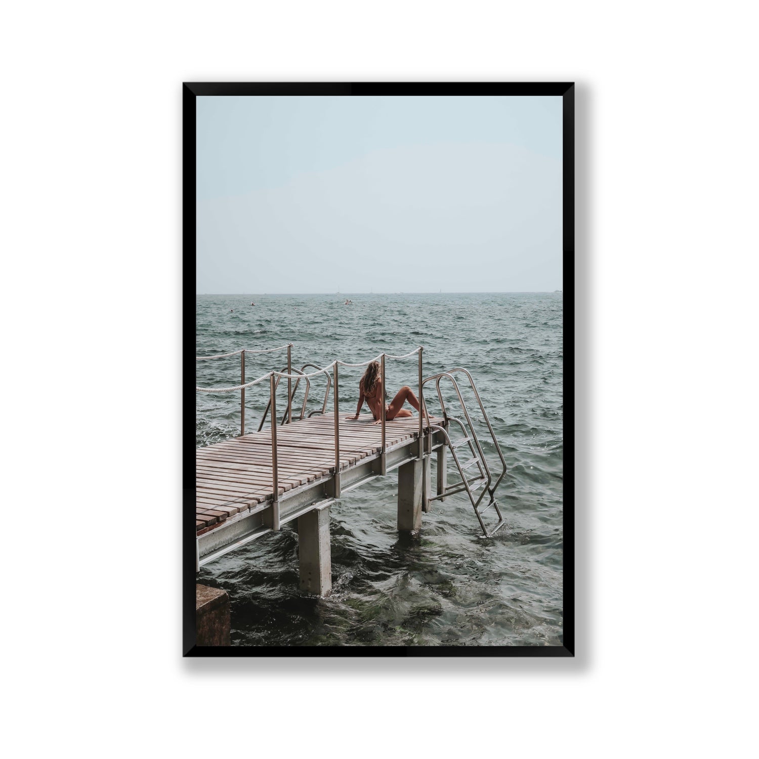 The Dock's Whisper fine art print, Tuscany, Italy, Gallery, Black Frame · Full Bleed, Fine Art Print