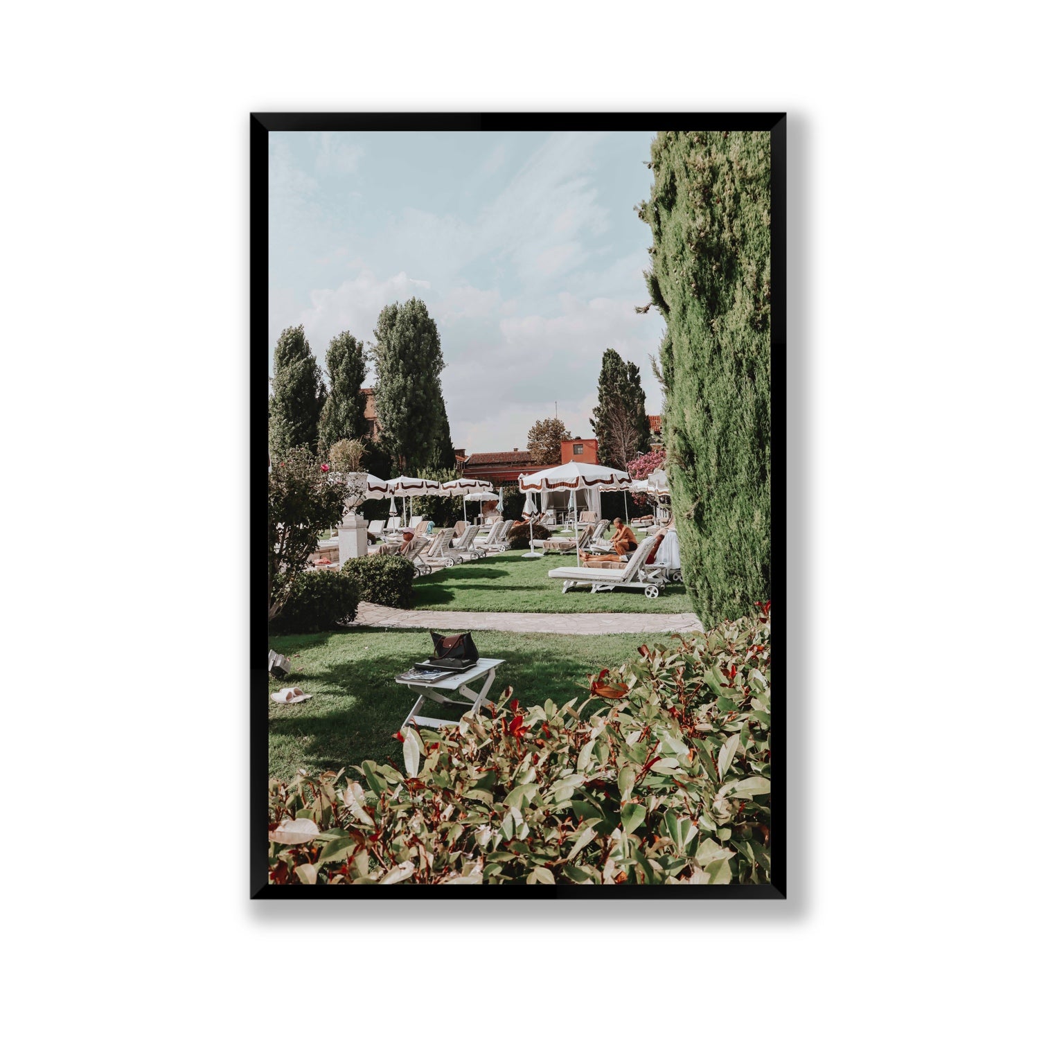 Private Serenity Venice Italian wall art Gallery full-bleed fine art print in black frame