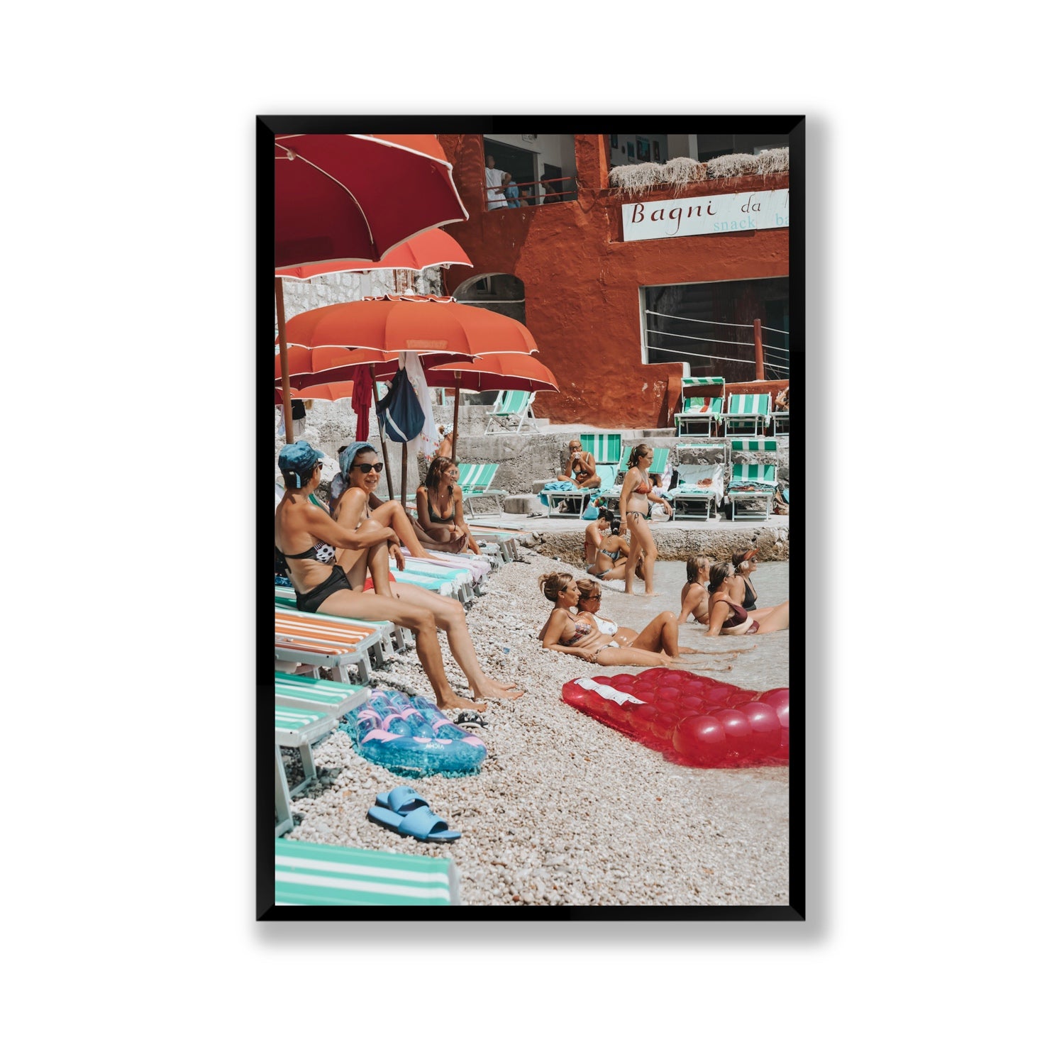 La Dolce Vita fine art print, Capri, Italy, Gallery, Black Frame · Full Bleed, Fine Art Print