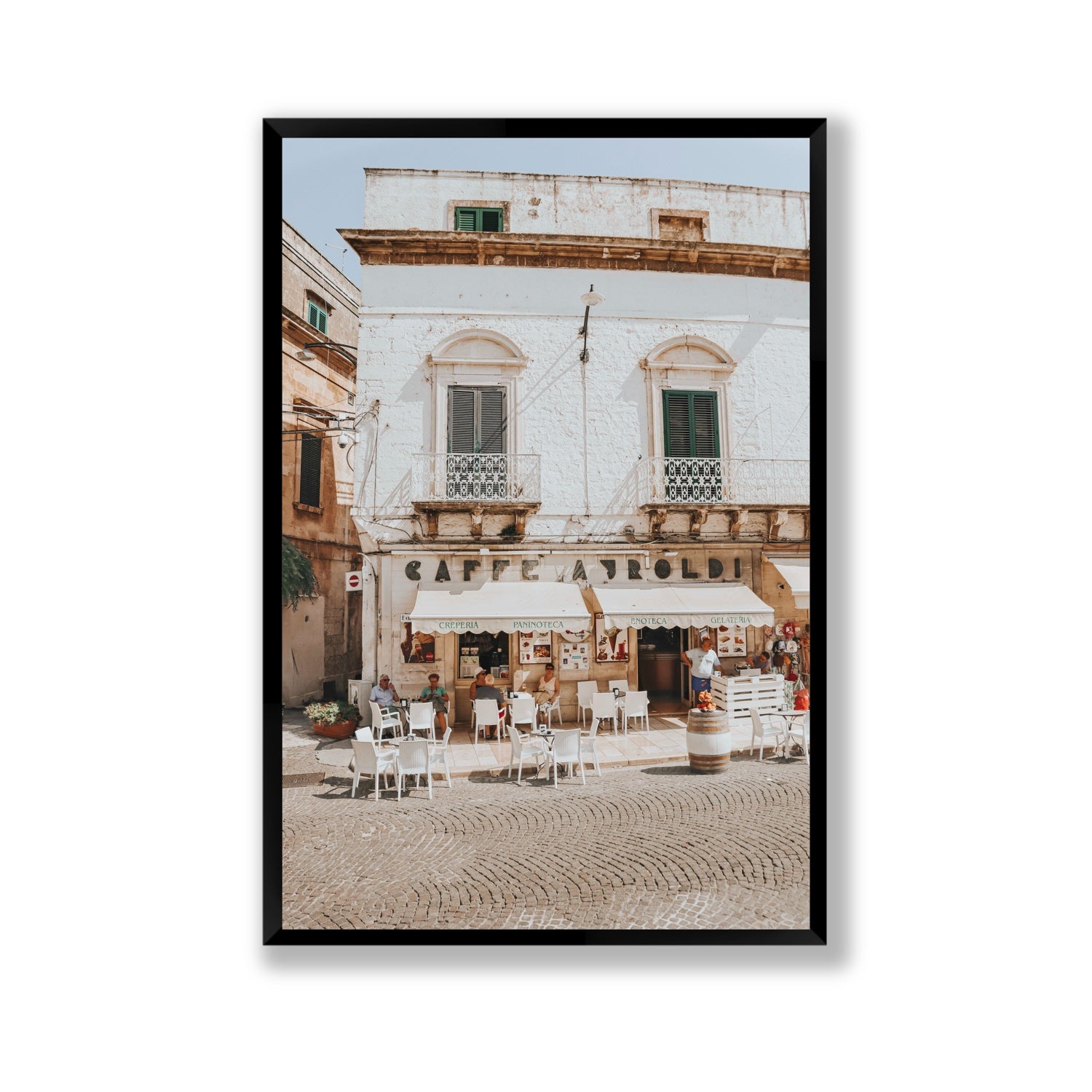 L'Ora di Pranzo Puglia L’Ora di Pranzo Italian art print Gallery full-bleed fine art print in black frame
