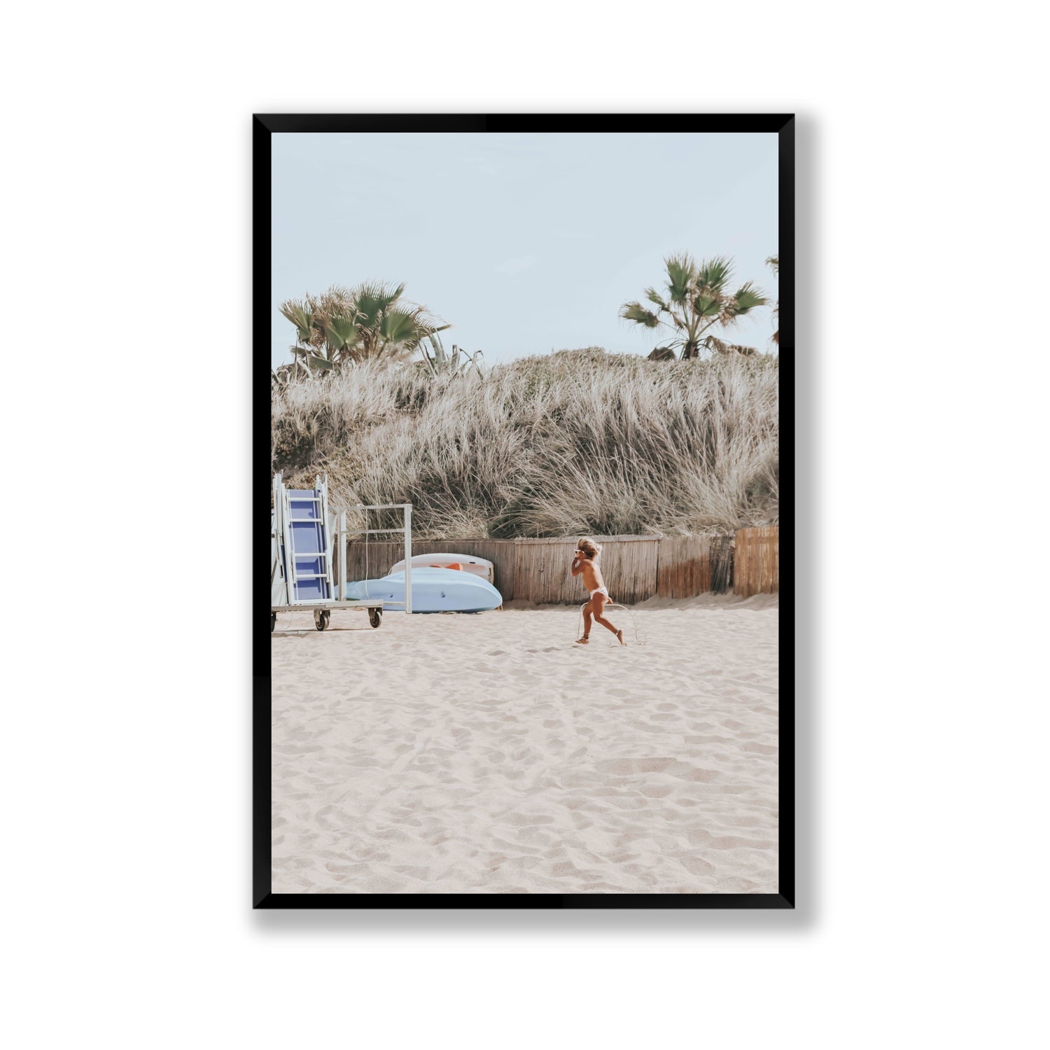 Little Explorer fine art print, Puglia, Italy, Gallery, Black Frame · Full Bleed, Fine Art Print