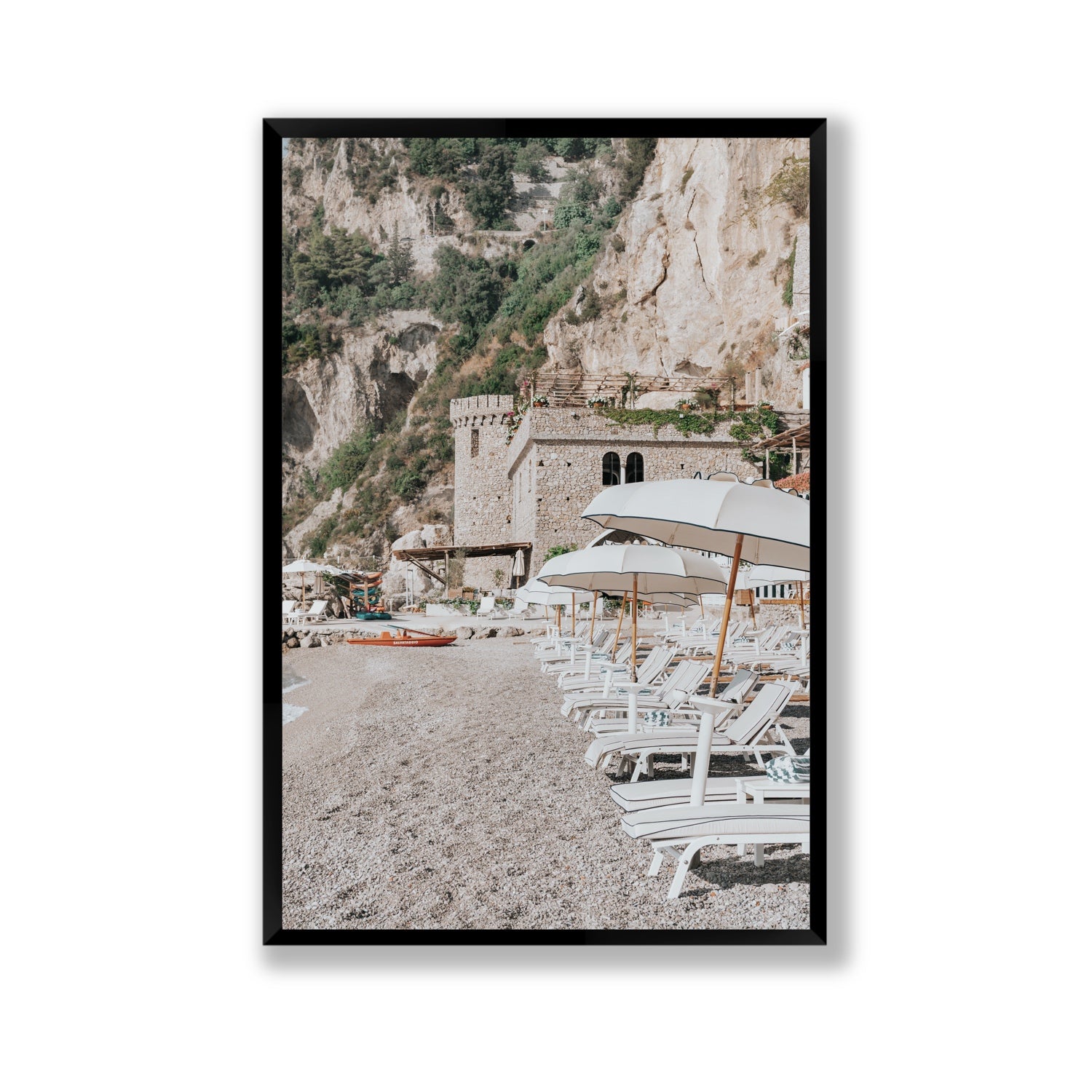 La Villeggiatura fine art print, Amalfi, Italy, luxury escapes artwork, Gallery, Black Frame · Full Bleed, Fine Art Print