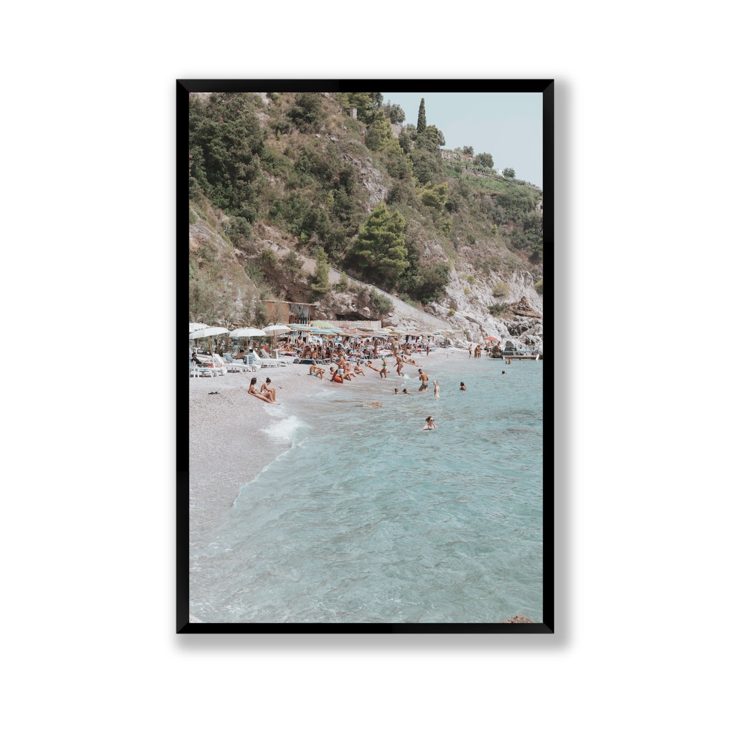 Mediterranean Magic fine art print, Amalfi, Italy, Gallery, Black Frame · Full Bleed, Fine Art Print