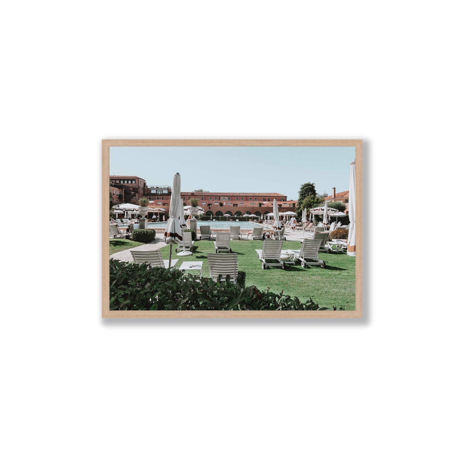 Arrigo Venice Italian wall art Large full-bleed fine art print in natural oak frame