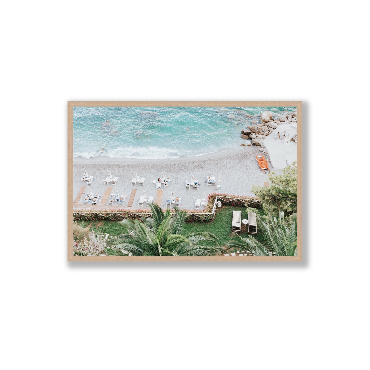 Elysian fine art print, Amalfi, Italy, Extra Large, Natural Oak Frame · Full Bleed, Fine Art Print