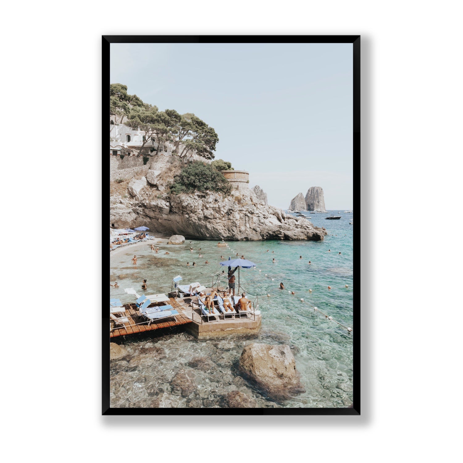 The Sweet Life fine art print, Capri, Italy, Statement, Black Frame · Full Bleed, Fine Art Print