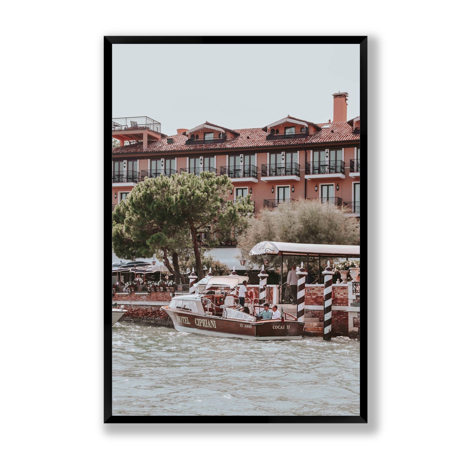 Cocai II Venice Italian wall art Statement full-bleed fine art print in black frame