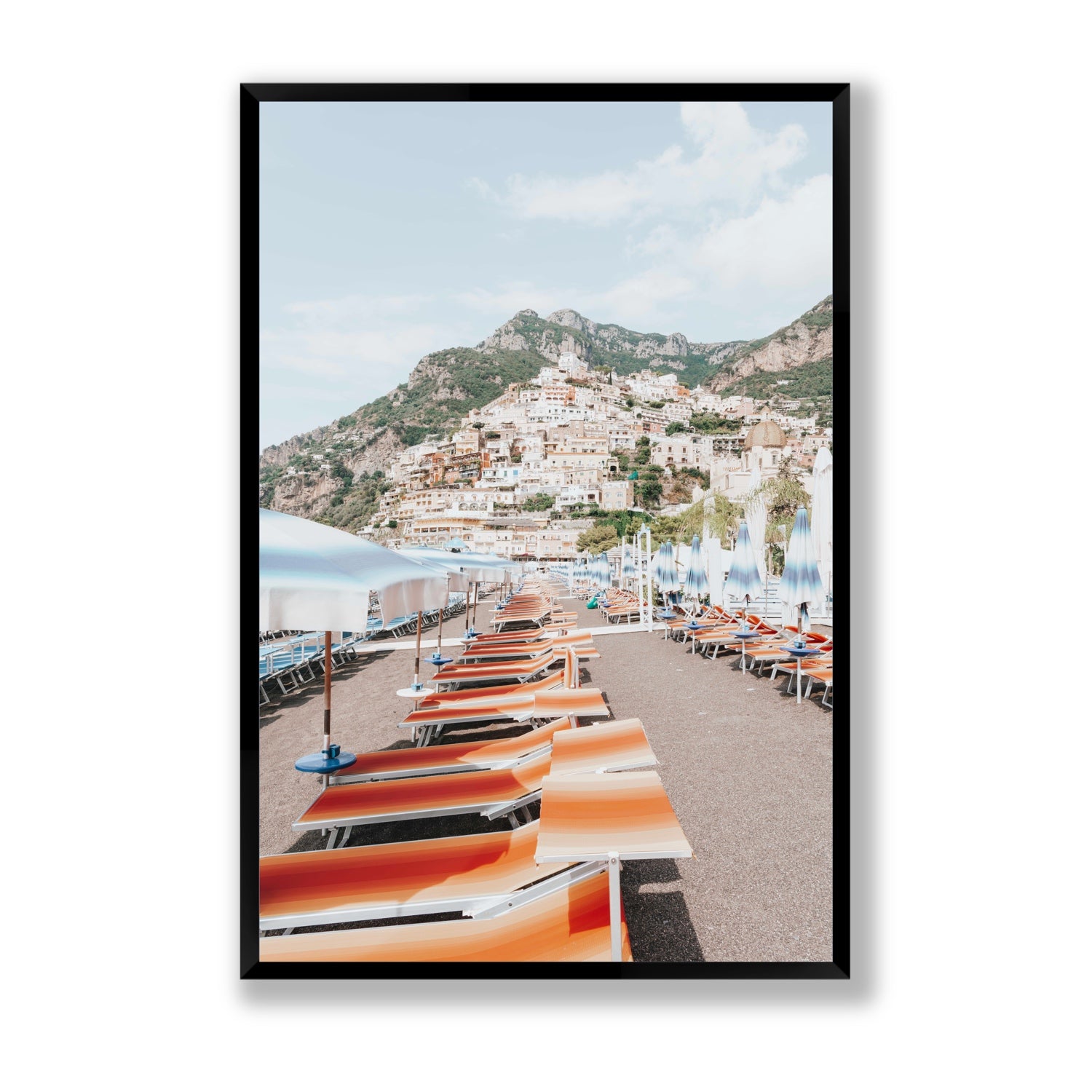 A Symphony of Colours fine art print, Positano, Italy, Statement, Black Frame · Full Bleed, Fine Art Print
