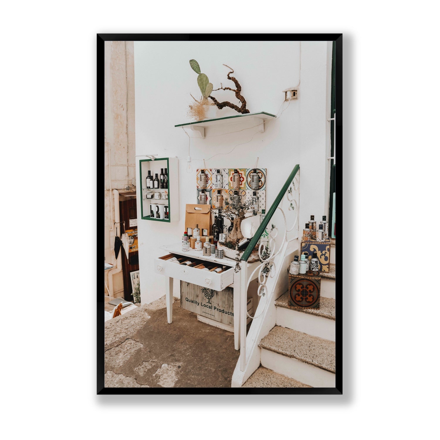 Liquid Gold fine art print, Puglia, Italy, Statement, Black Frame · Full Bleed, Fine Art Print
