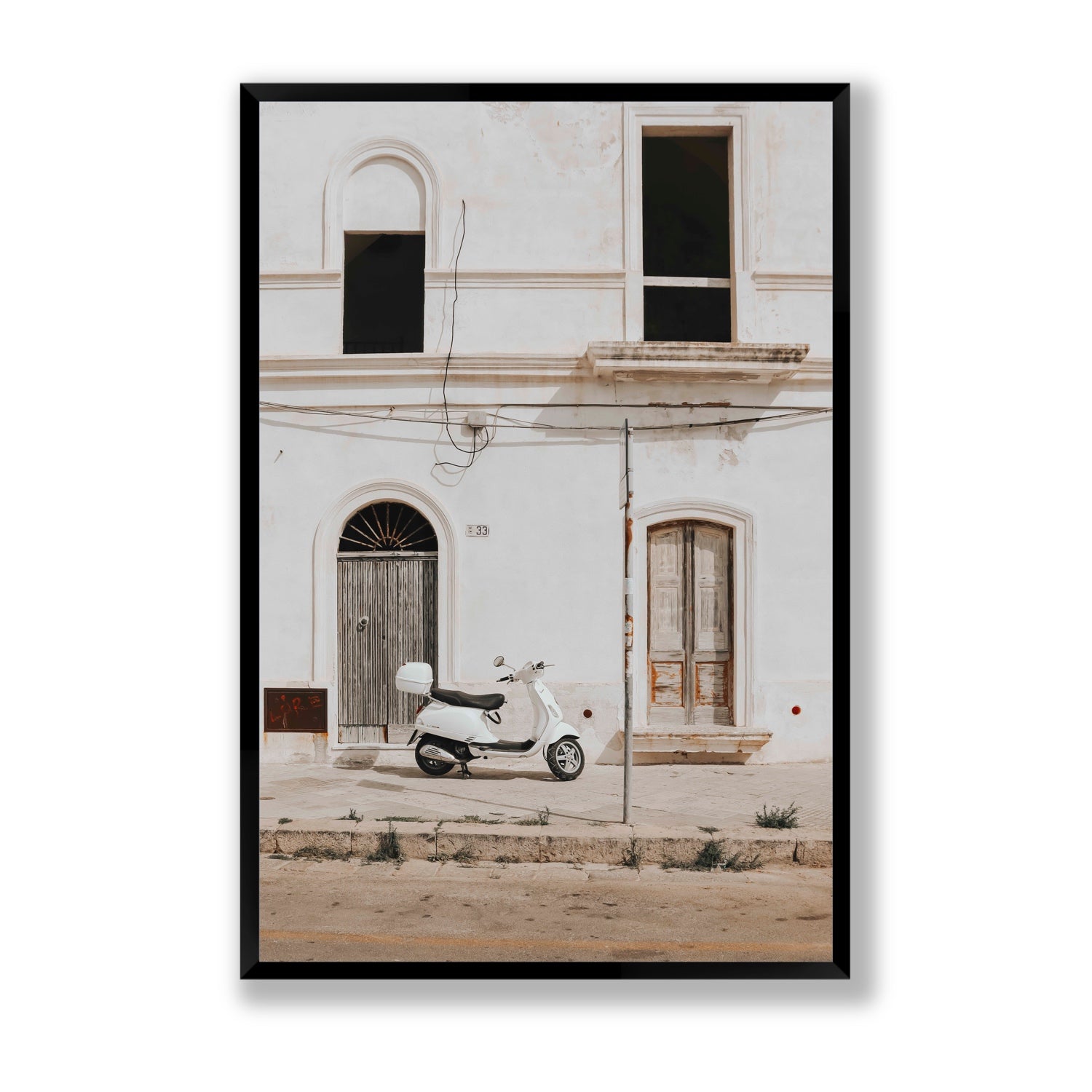 Radiant Ride fine art print, Puglia, Italy, Statement, Black Frame · Full Bleed, Fine Art Print