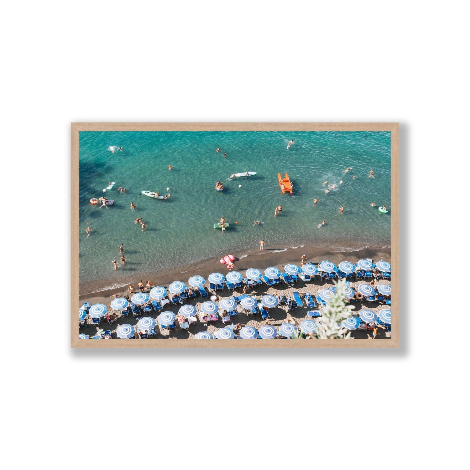 The Sea of Tranquility fine art print, Sorrento, Italy, Giant, Natural Oak Frame · Full Bleed, Fine Art Print