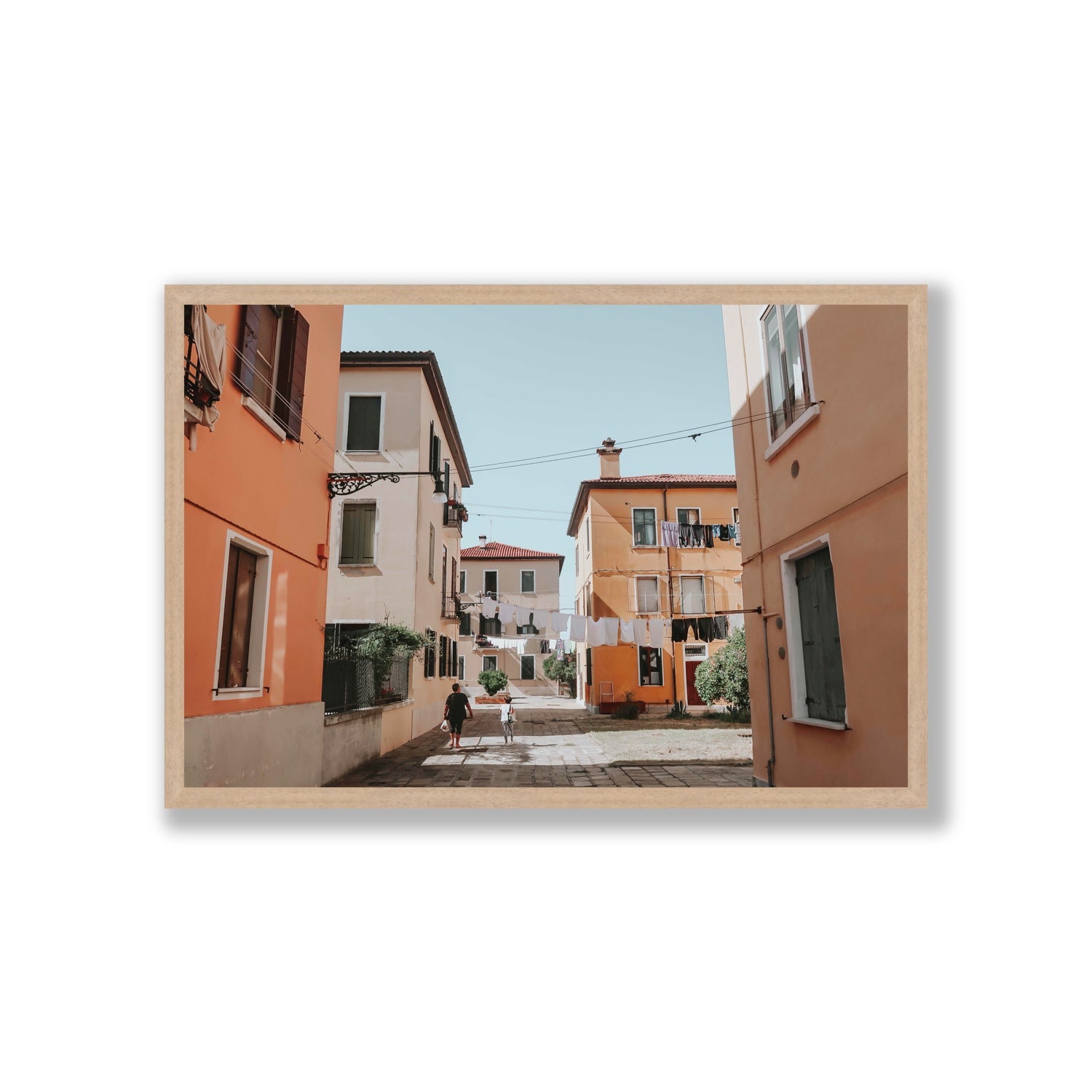 Giorgia Boscolo Venice Italian wall art Giant full-bleed fine art print in natural oak frame