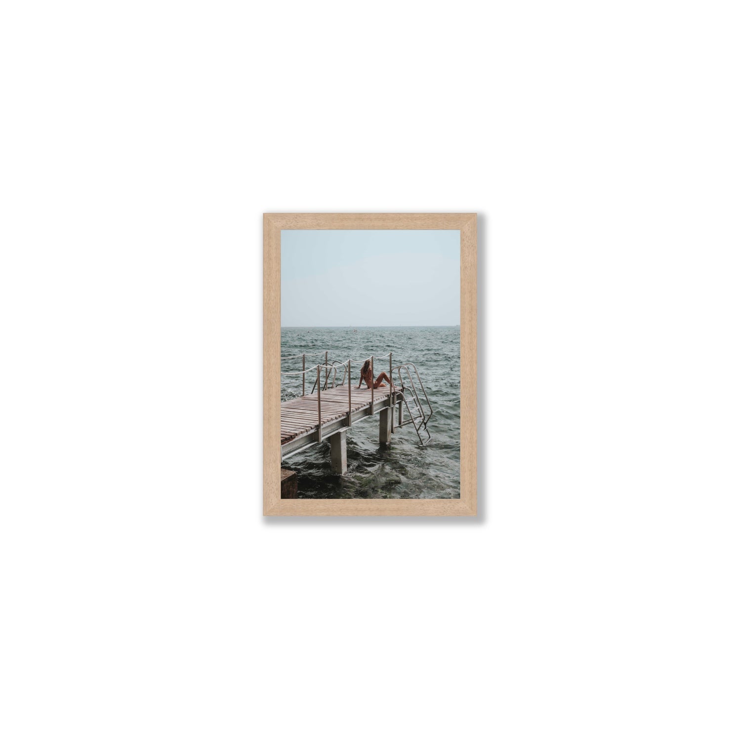 The Dock's Whisper fine art print, Tuscany, Italy, Small, Natural Oak Frame · Full Bleed, Fine Art Print
