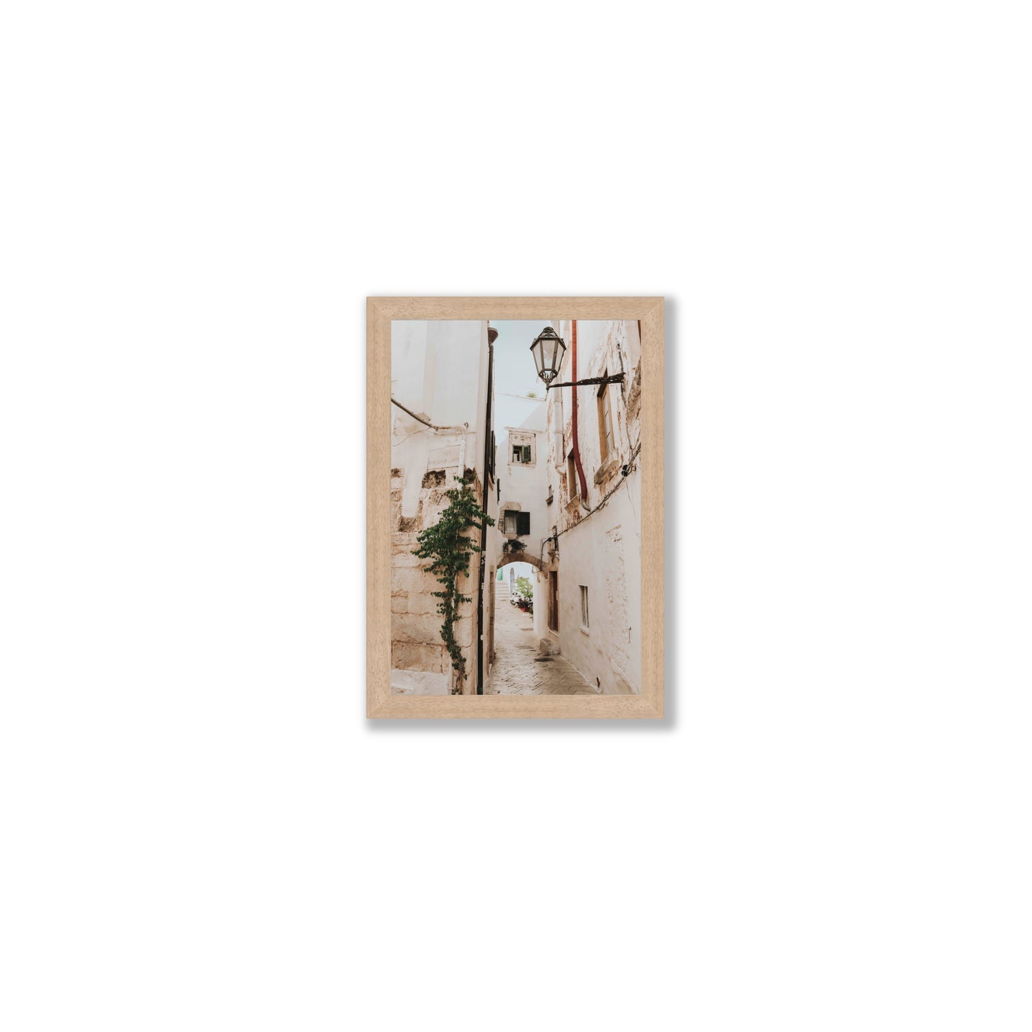 Labyrinth Lanes fine art print, Puglia, Italy, Small, Natural Oak Frame · Full Bleed, Fine Art Print