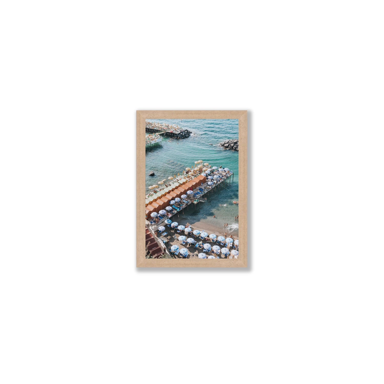 Ocean Fantasy fine art print, Sorrento, Italy, Small, Natural Oak Frame · Full Bleed, Fine Art Print