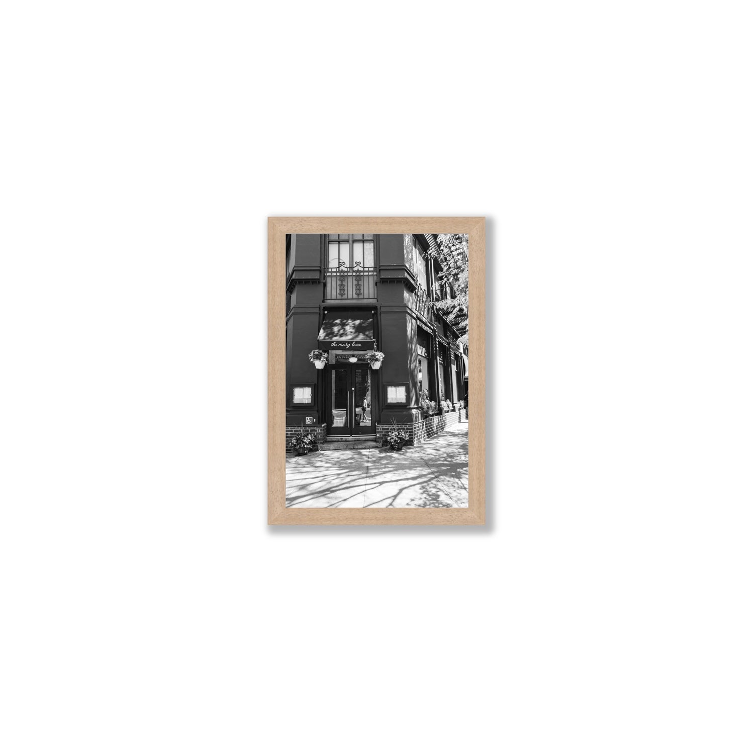 Mary's Corner fine art print, New York, United States, Small, Natural Oak Frame · Full Bleed, Fine Art Print
