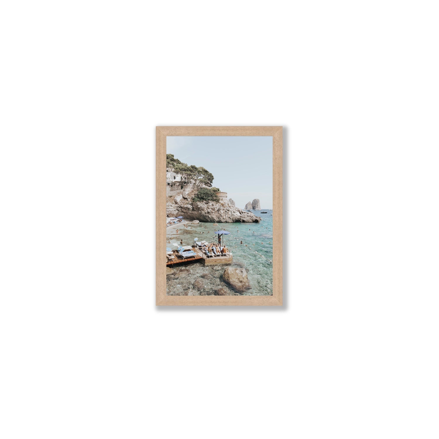 The Sweet Life fine art print, Capri, Italy, Small, Natural Oak Frame · Full Bleed, Fine Art Print