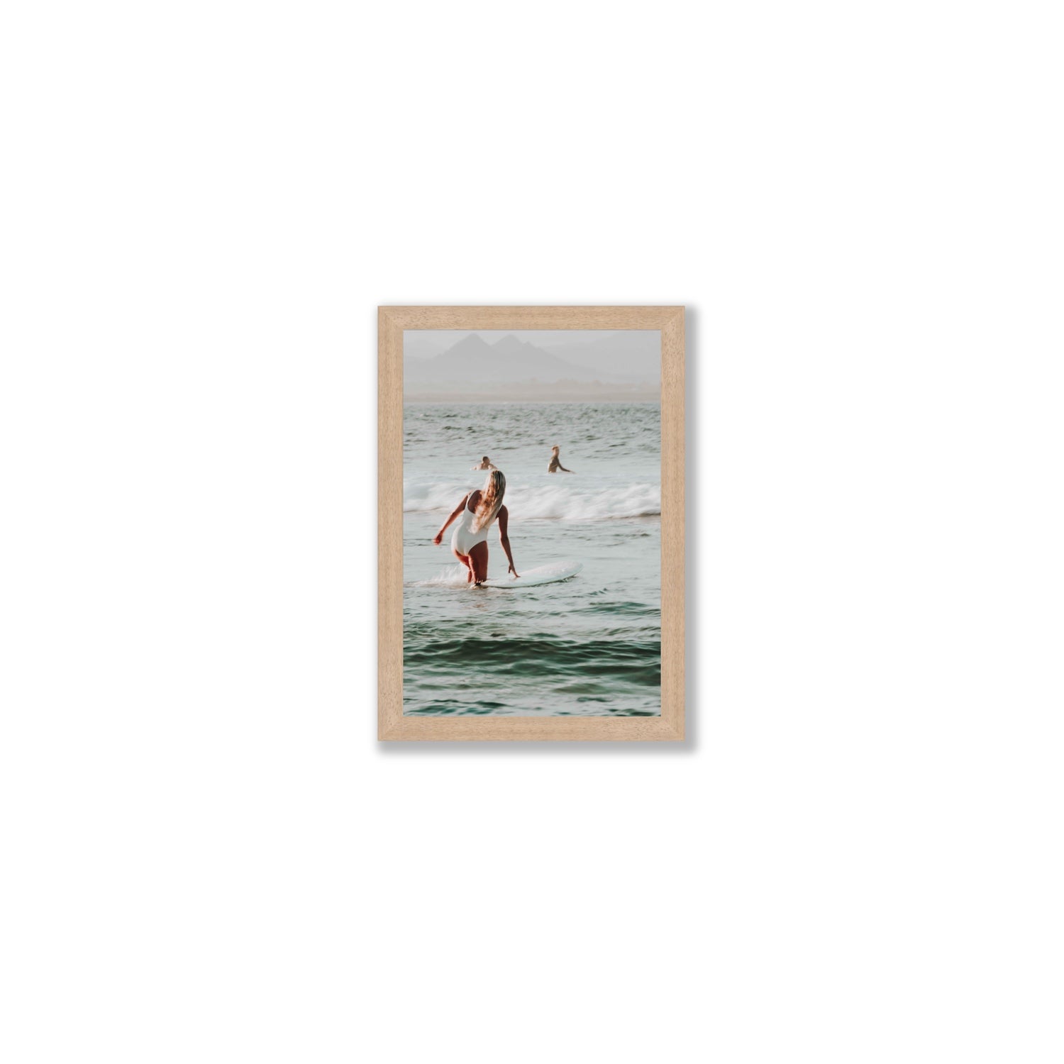 Blondie fine art print, Byron Bay, Australia, Small, Natural Oak Frame · Full Bleed, Fine Art Print