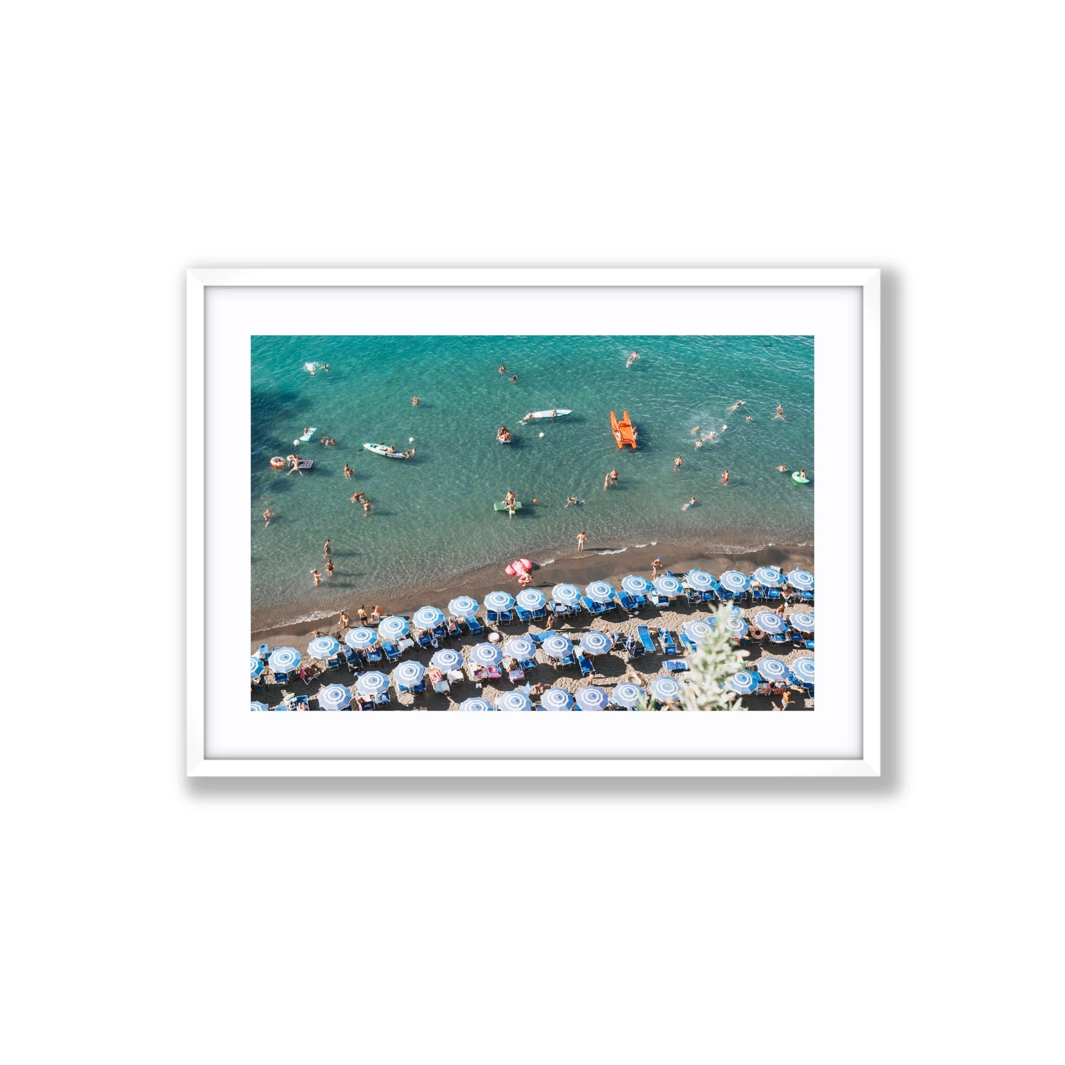 The Sea of Tranquility fine art print, Sorrento, Italy, Large, White Frame · Matboard, Fine Art Print