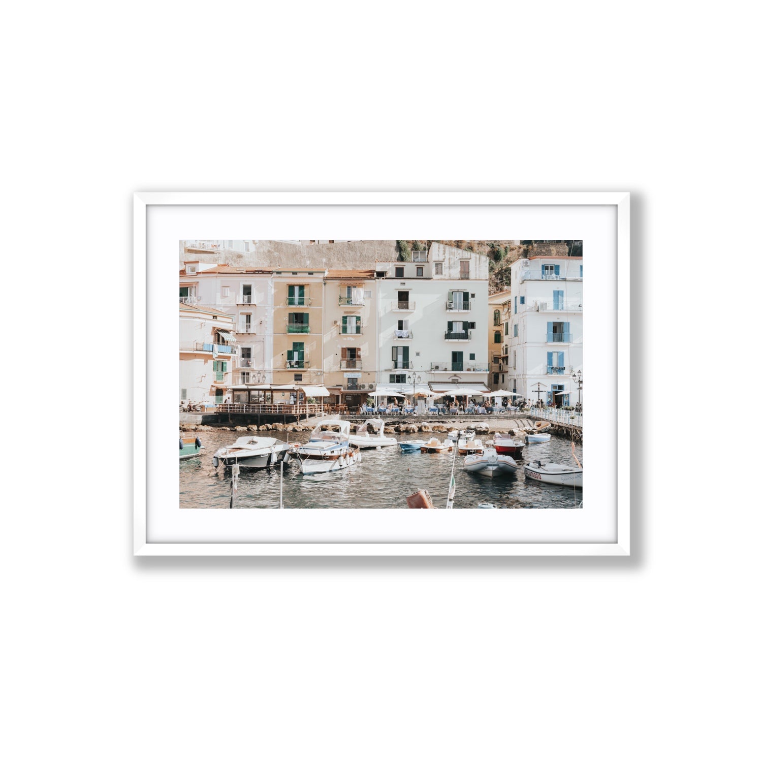 L'Insenatura fine art print, Sorrento, Italy, Large, White Frame · Matboard, Fine Art Print