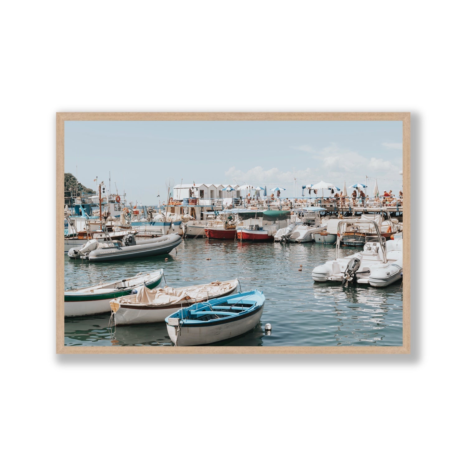 Antico Porto fine art print, Sorrento, Italy, Gallery, Natural Oak Frame · Full Bleed, Fine Art Print