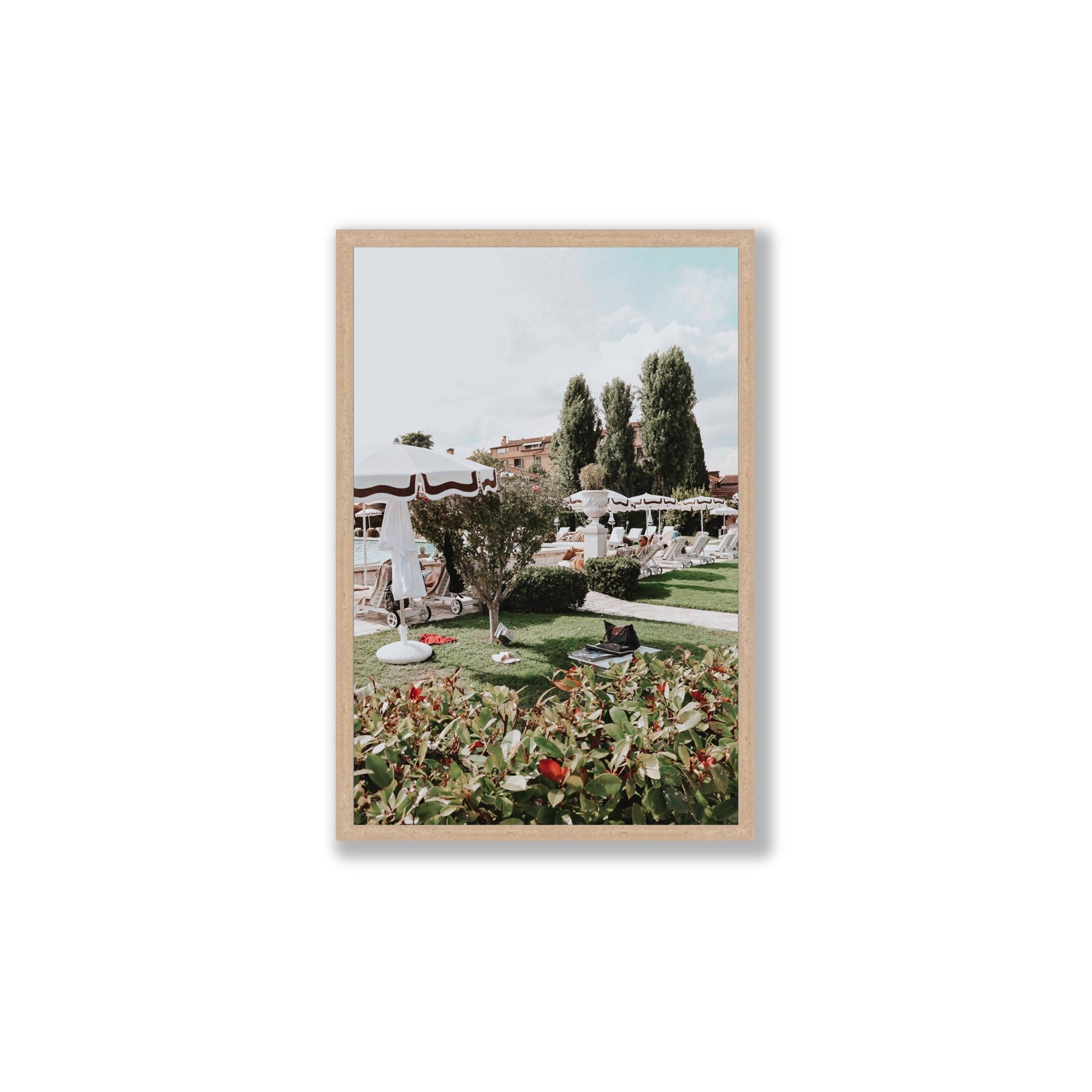 La Serenissima Venice Italian wall art Large full-bleed fine art print in natural oak frame