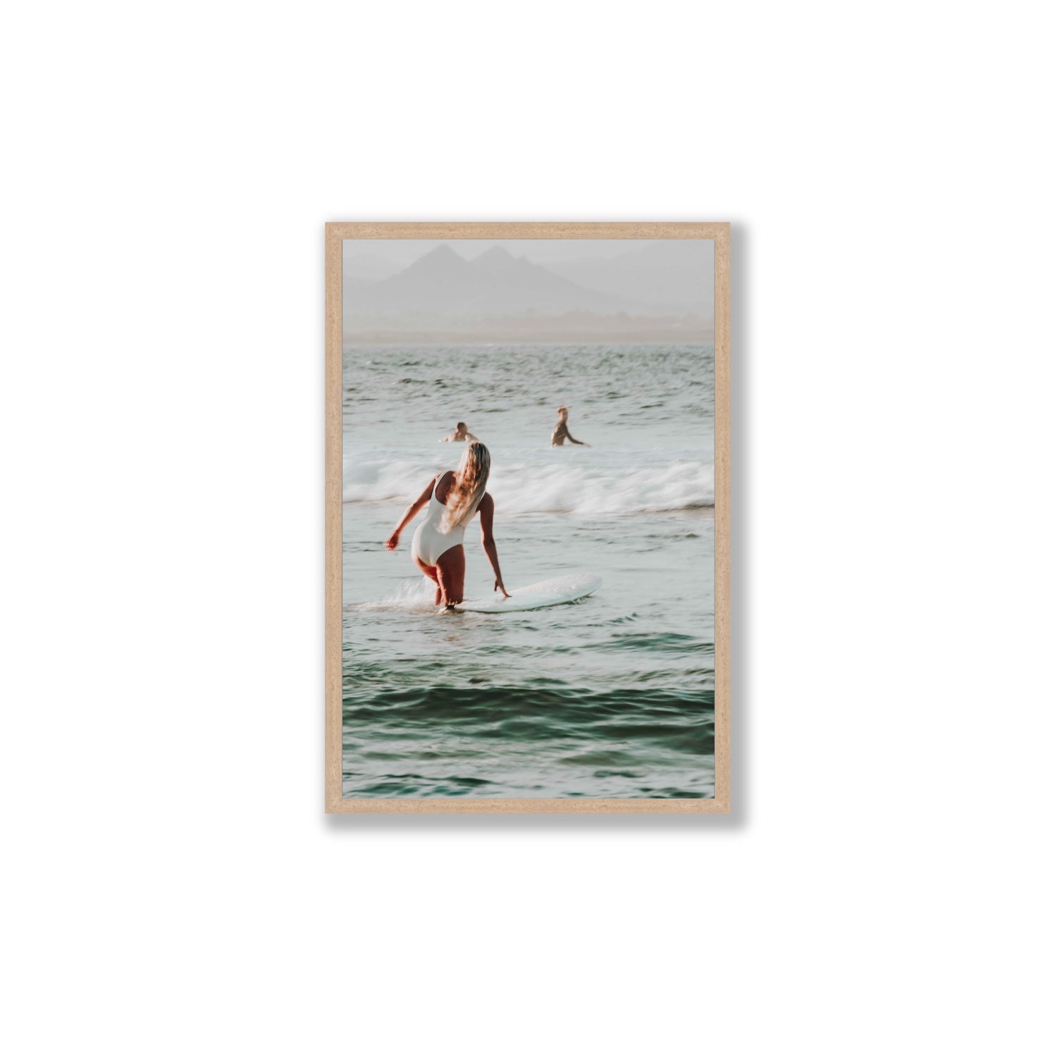 Blondie fine art print, Byron Bay, Australia, Large, Natural Oak Frame · Full Bleed, Fine Art Print