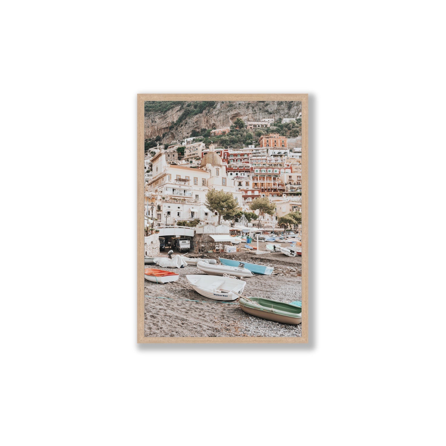 A Memory To Treasure fine art print, Positano, Italy, Large, Natural Oak Frame · Full Bleed, Fine Art Print