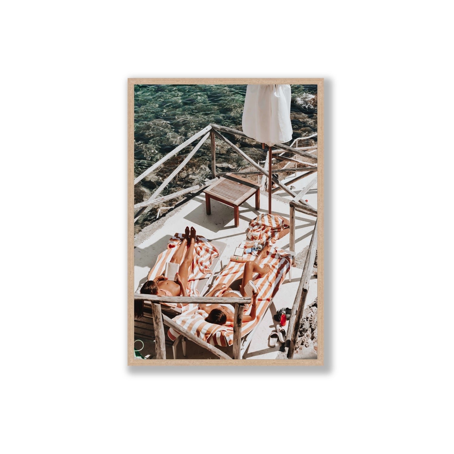 Sun Kissed fine art print, Tuscany, Italy, Extra Large, Natural Oak Frame · Full Bleed, Fine Art Print