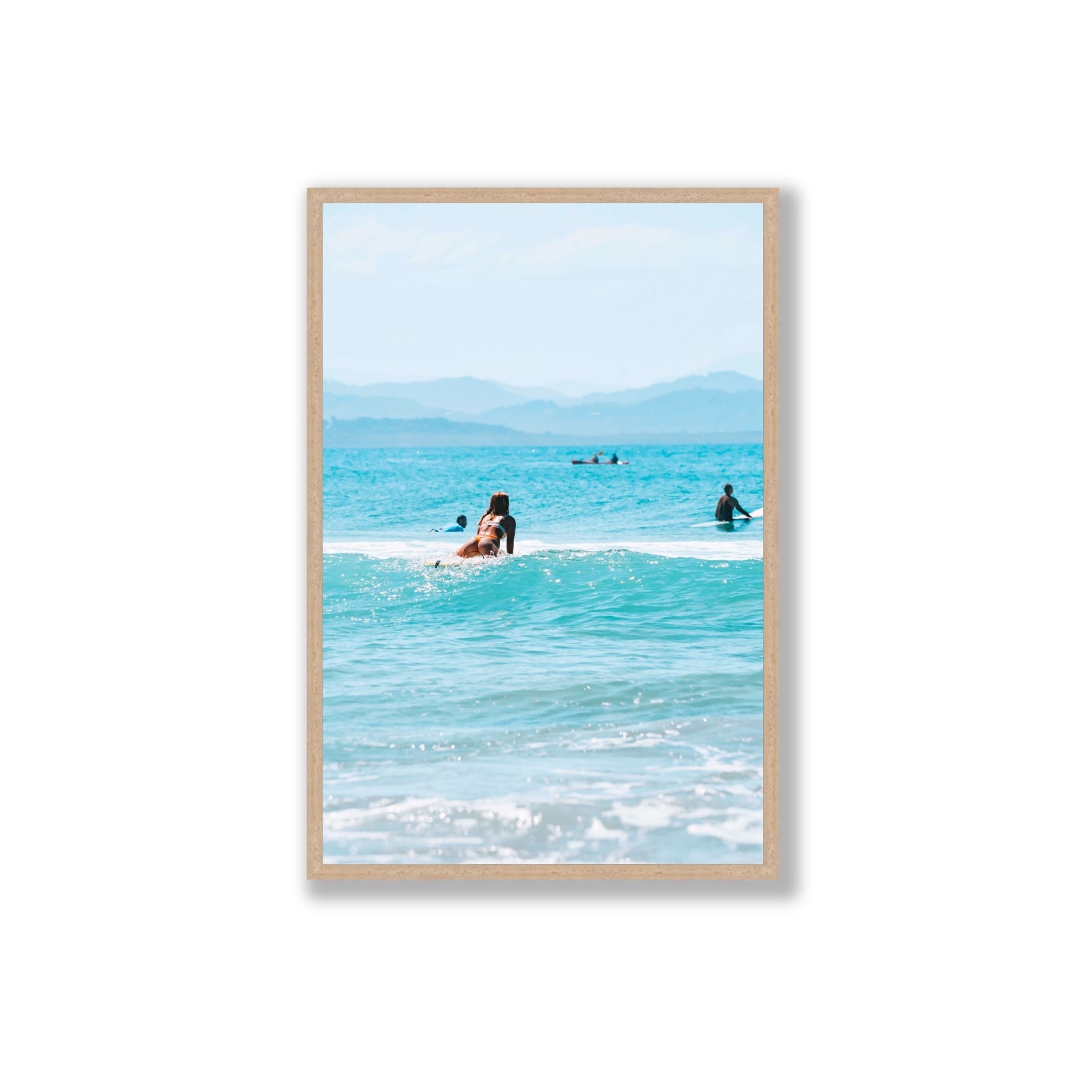 Tatiana fine art print, Byron Bay, Australia, Extra Large, Natural Oak Frame · Full Bleed, Fine Art Print