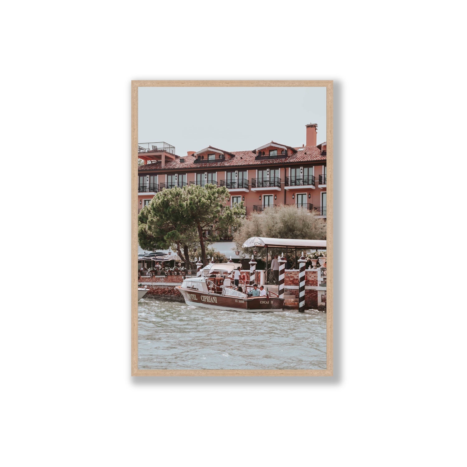 Cocai II Venice Italian wall art Extra Large full-bleed fine art print in natural oak frame