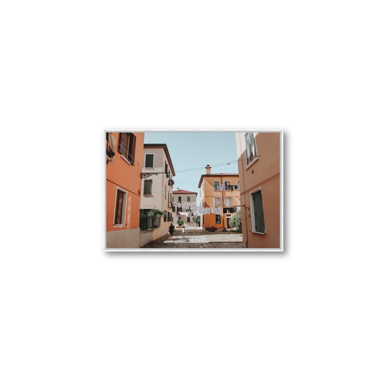 Giorgia Boscolo Venice Italian wall art Medium fine art canvas in white float frame