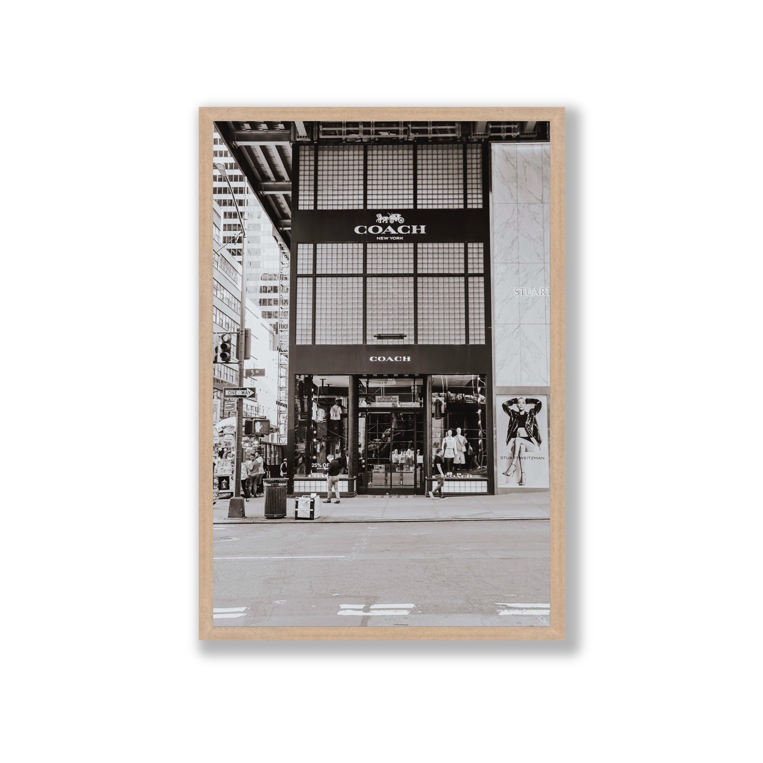 Coach Uptown fine art print, New York, United States, Giant, Natural Oak Frame · Full Bleed, Fine Art Print