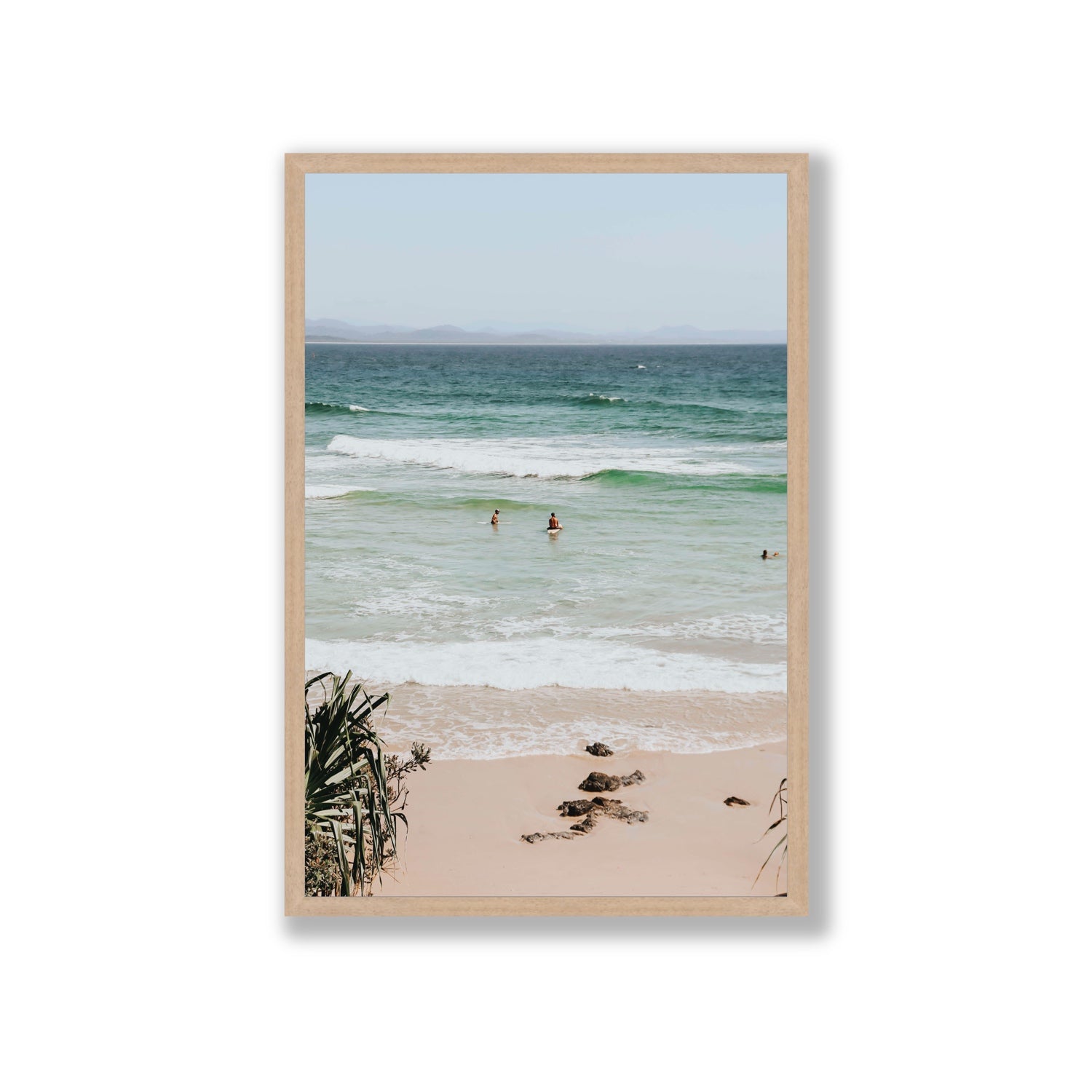 Lets Go Trippin' fine art print, Byron Bay, Australia, Giant, Natural Oak Frame · Full Bleed, Fine Art Print