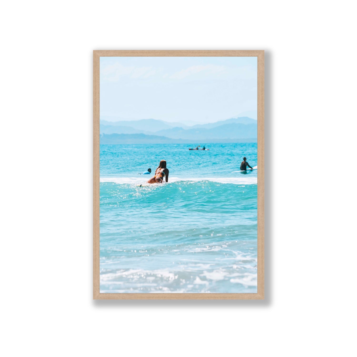 Tatiana fine art print, Byron Bay, Australia, Giant, Natural Oak Frame · Full Bleed, Fine Art Print