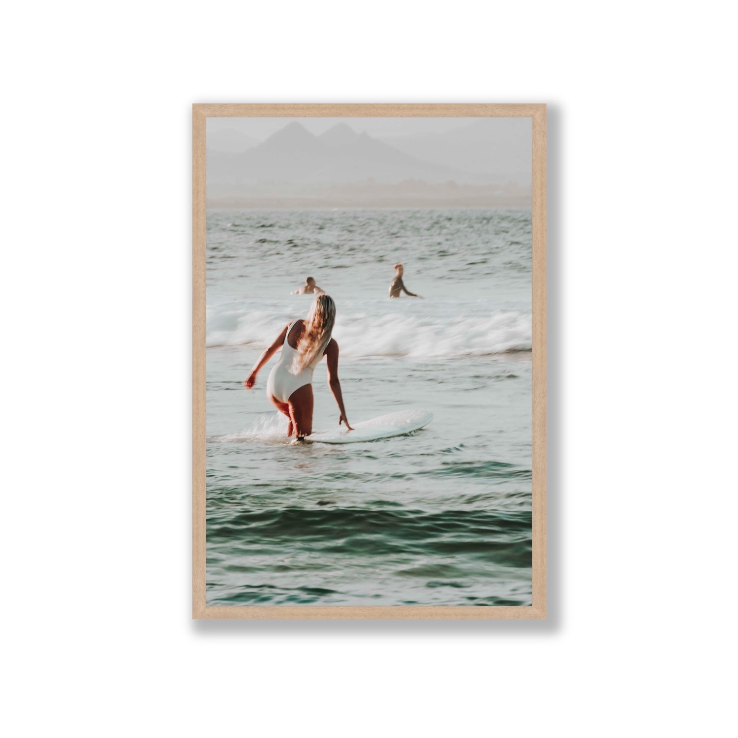 Blondie fine art print, Byron Bay, Australia, Giant, Natural Oak Frame · Full Bleed, Fine Art Print