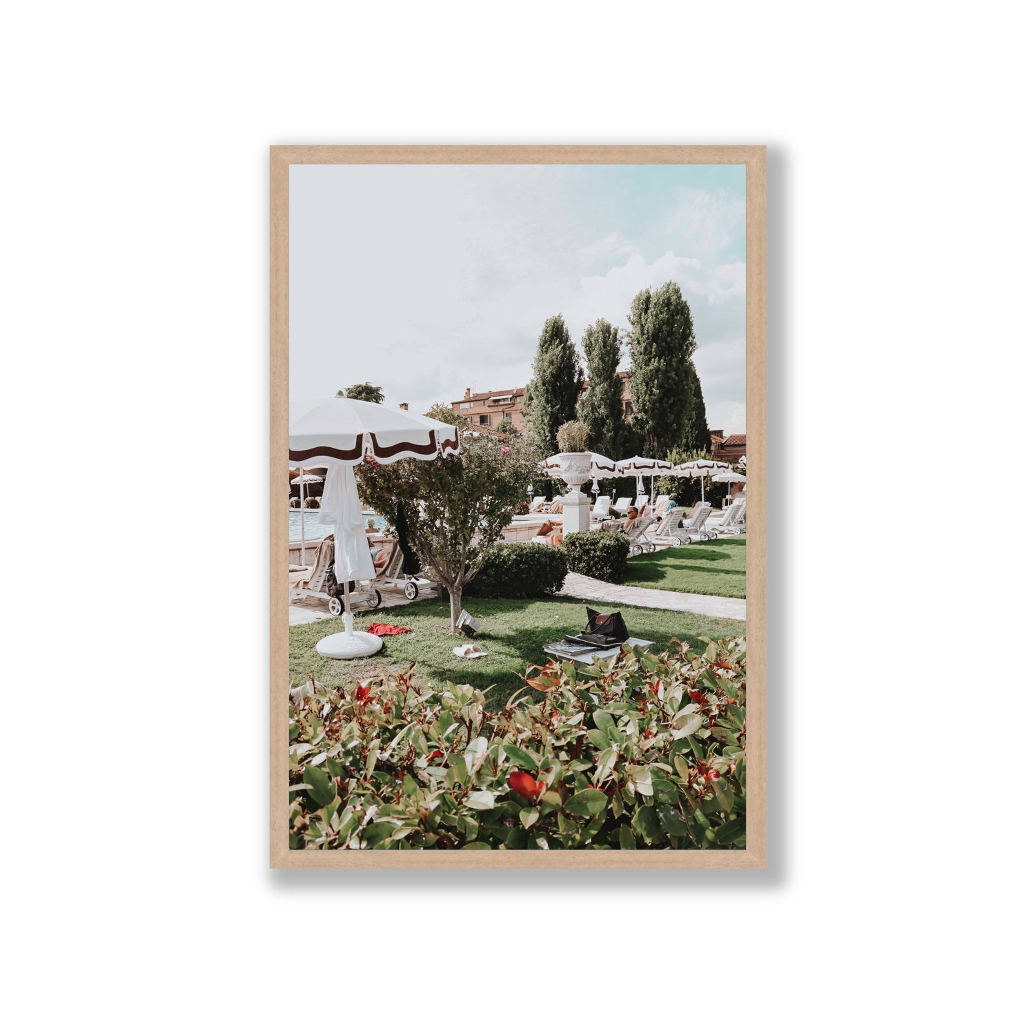 La Serenissima Venice Italian wall art Giant full-bleed fine art print in natural oak frame