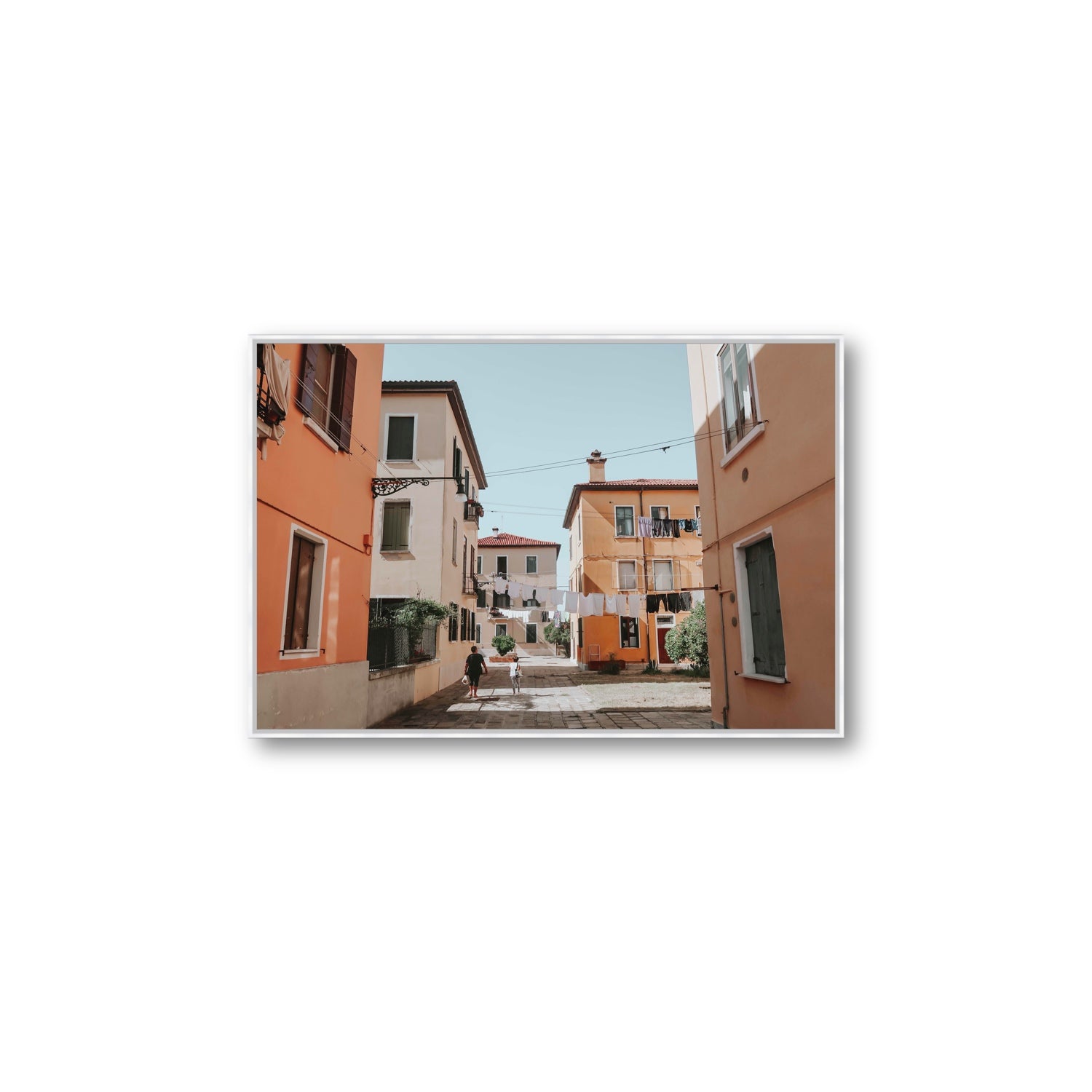 Giorgia Boscolo Venice Italian wall art Large fine art canvas in white float frame