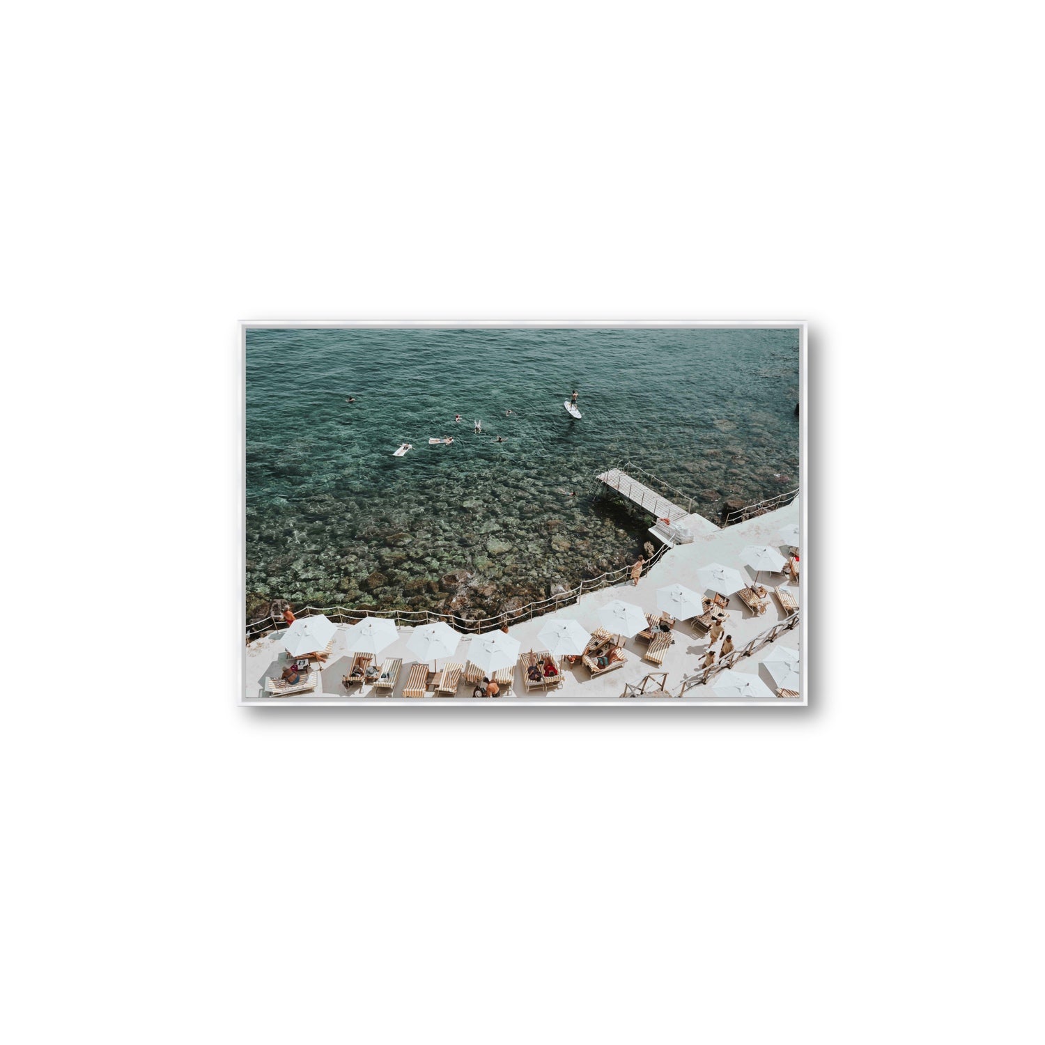 Our Tuscan Dream Tuscany Italian wall art Large fine art canvas in white float frame