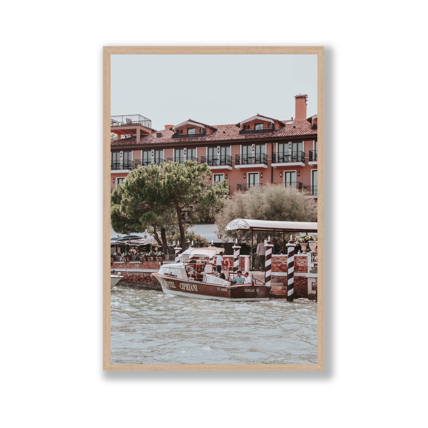 Cocai II Venice Italian wall art Gallery full-bleed fine art print in natural oak frame