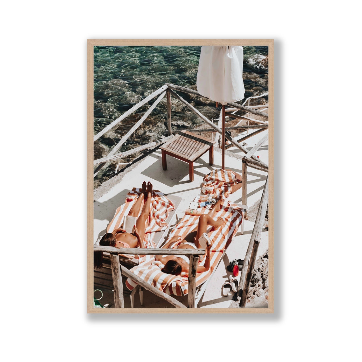 Sun Kissed fine art print, Tuscany, Italy, Gallery, Natural Oak Frame · Full Bleed, Fine Art Print