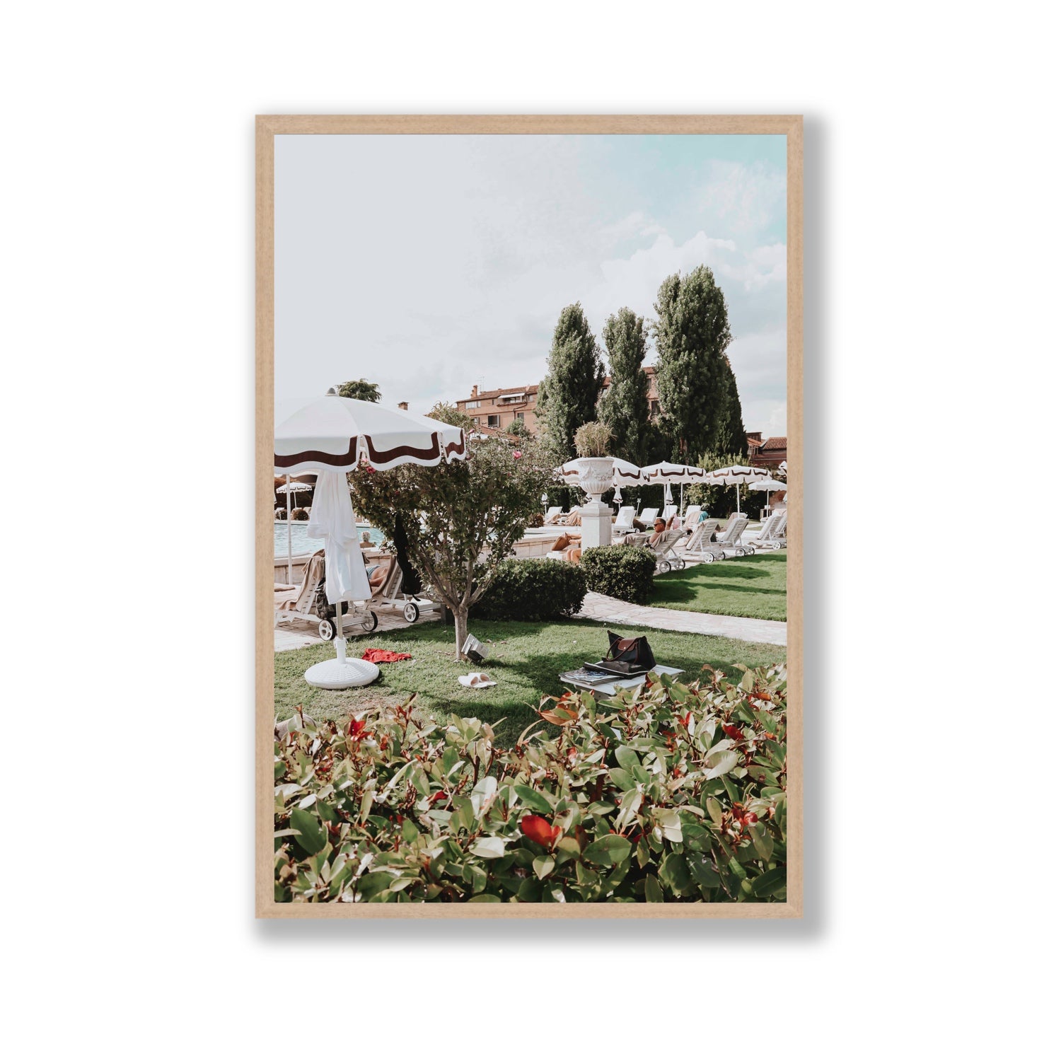 La Serenissima Venice Italian wall art Gallery full-bleed fine art print in natural oak frame